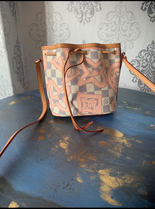 Louis Vuitton Nano Noe Damier Azur Tahitienne