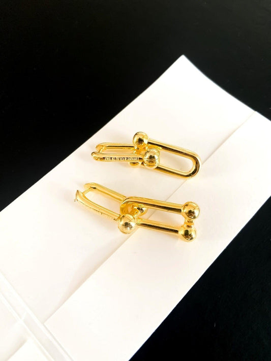 925 Sterling Silver Gold Planet Tiffanys And Co Jewelry Earrings For Women - Tracesilver