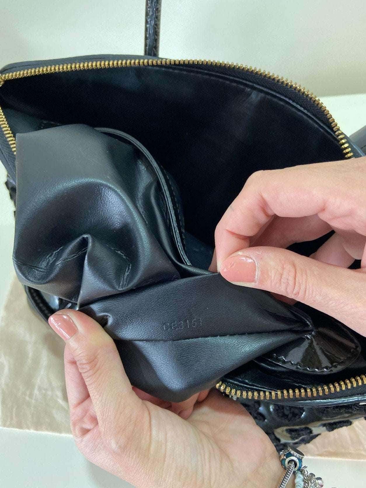 Louis Vuitton Limited Edition Monogram Vernis Fascination Lockit Bag - Tracesilver