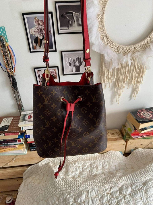 Louis Vuitton Monogram Poppy NÉONOÉ Handbag For Women LVV - Tracesilver