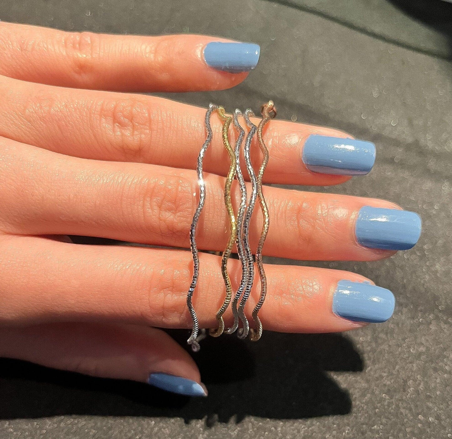 İtalian Twist 925 Sterling Silver Bracelet ,İtalian Chain Bracelet,925İtalian Chain,Twist Chain Rose Gold,Twist Silver Bracelet,Gold Plated - Tracesilver