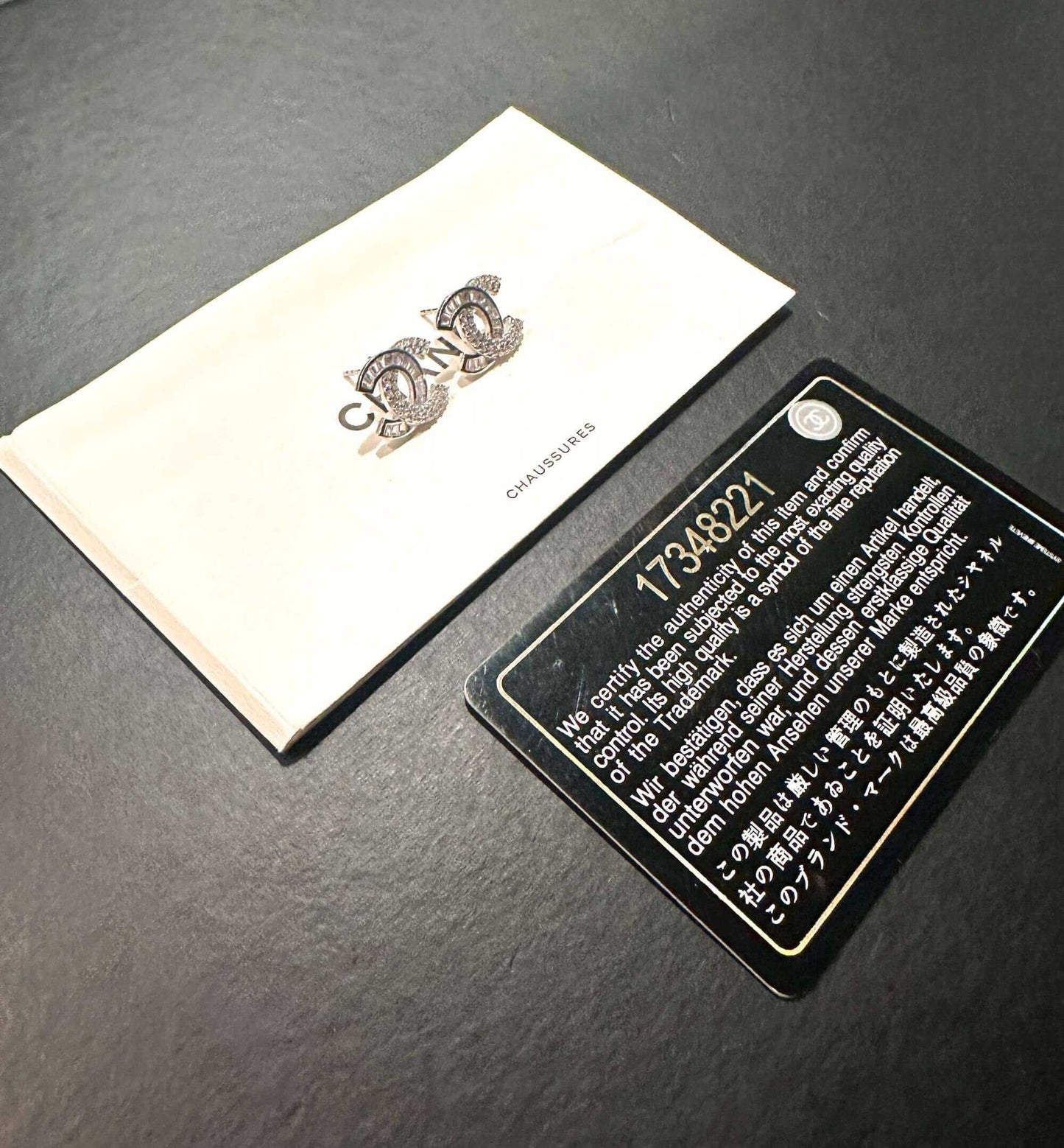 925 Sterling Silver Chanel First Quality Vintage Earrings