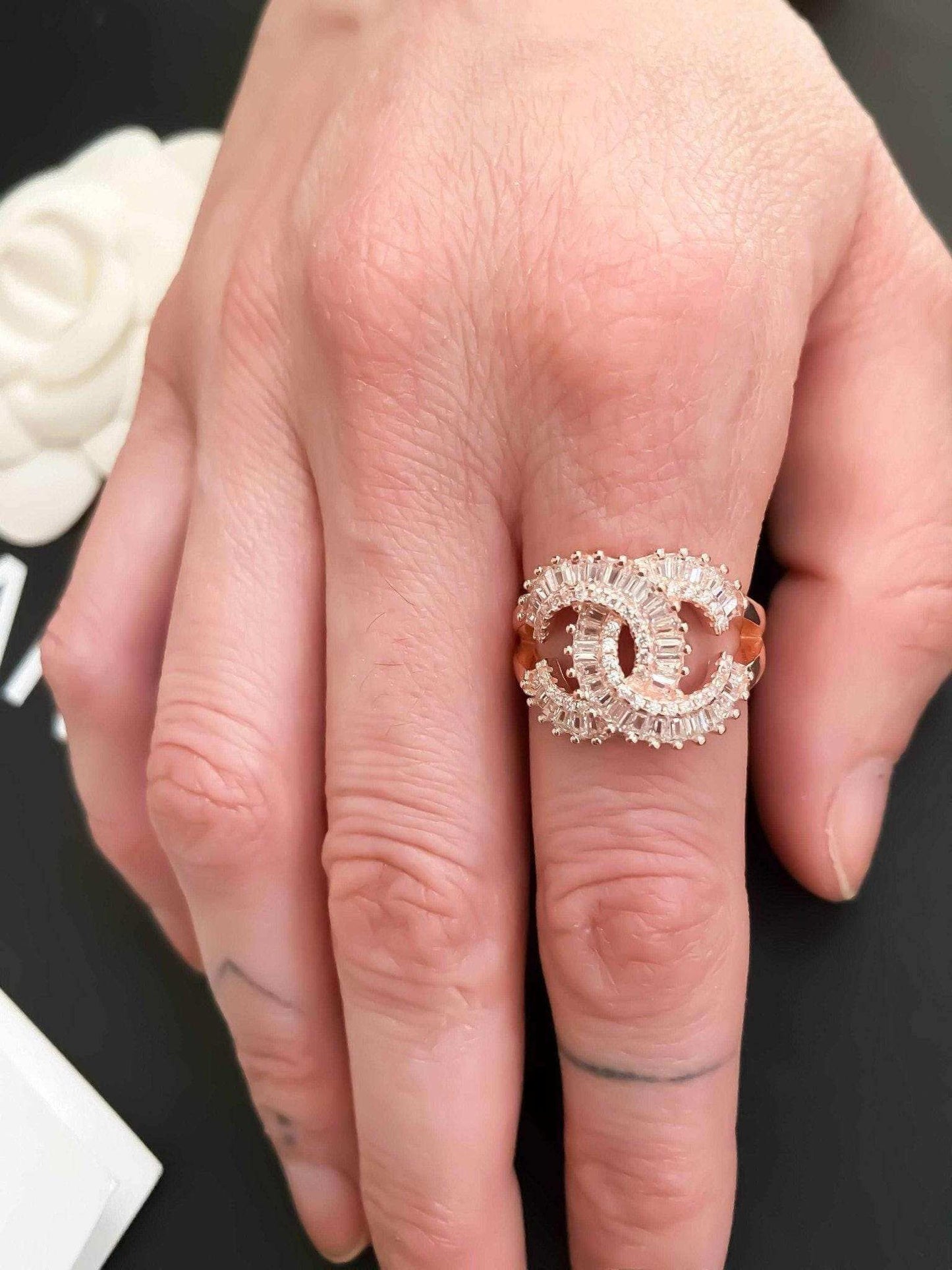 Chanel Luxury Jewelry 925 Sterling Silver Ring - Tracesilver