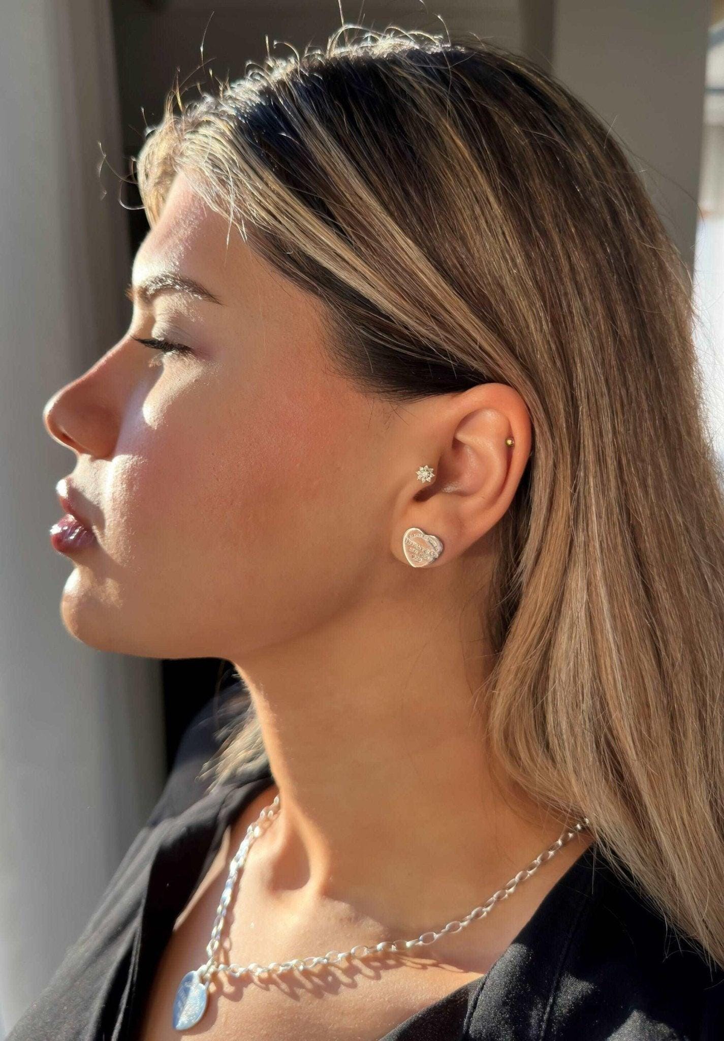 925 Sterling Silver Tiffany Co Luxury First Quality Jewelry Authentic Necklace - Tracesilver