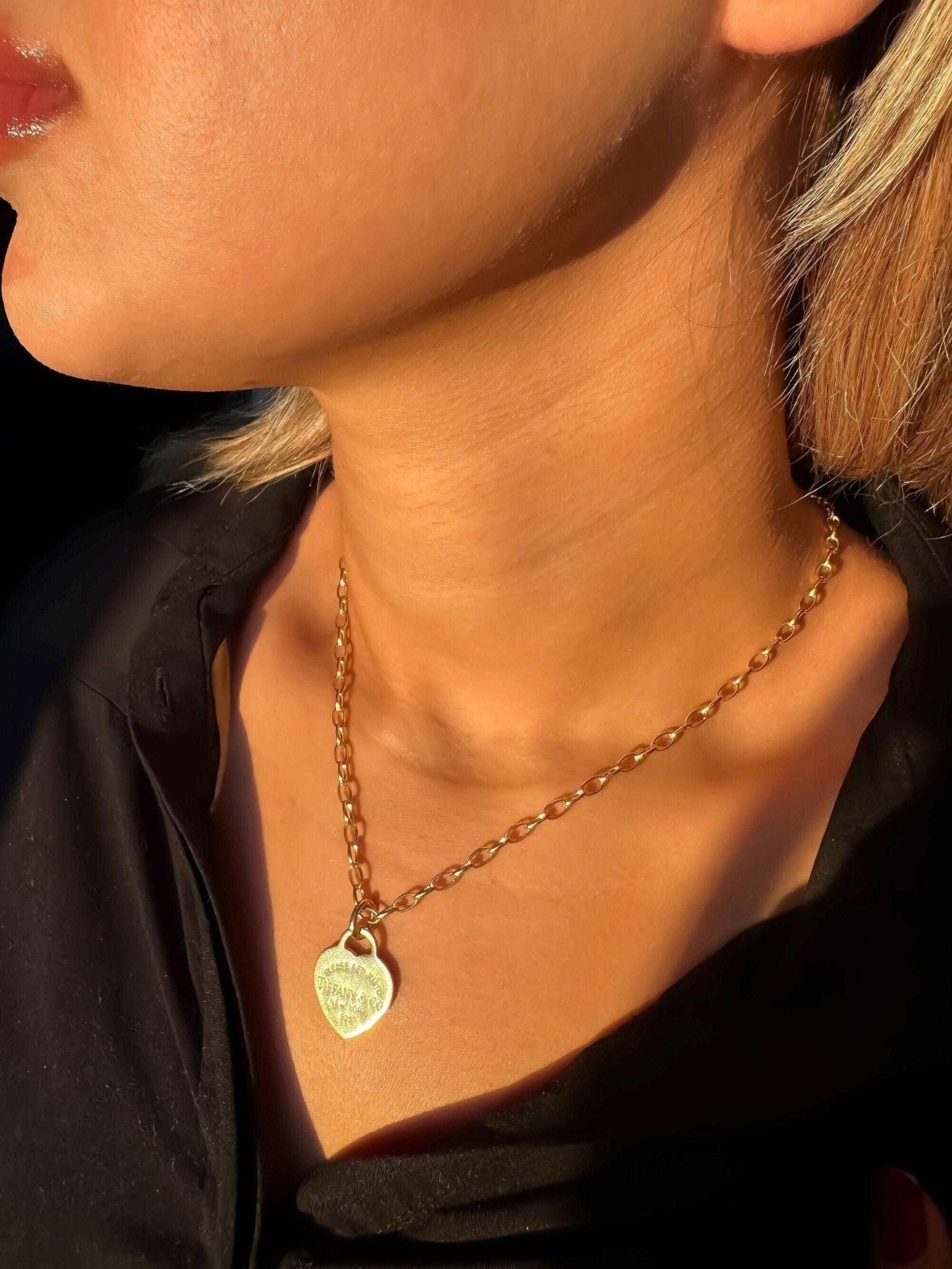 14K Gold Planet Tiffany Co Silver Luxury Necklace - Tracesilver