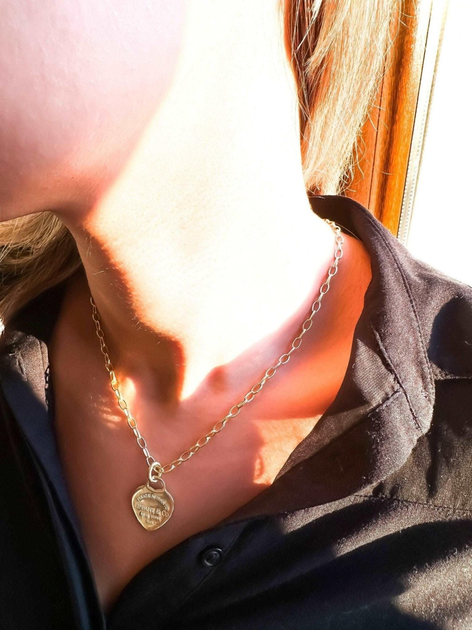 14K Gold Planet Tiffany Co Silver Luxury Necklace - Tracesilver