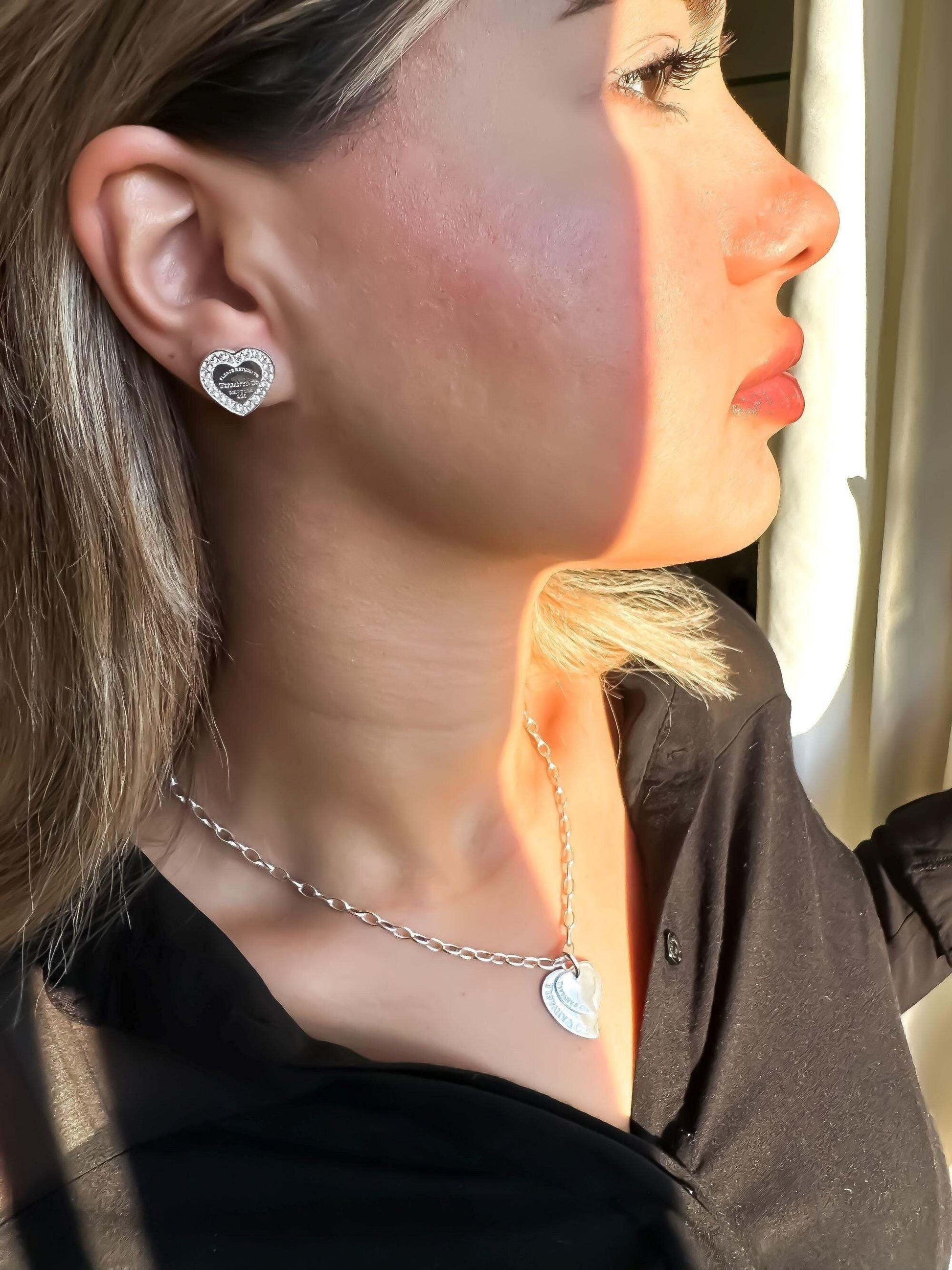 Tiffany&Co Luxury jewelry 925 sterling silver earrings - Tracesilver