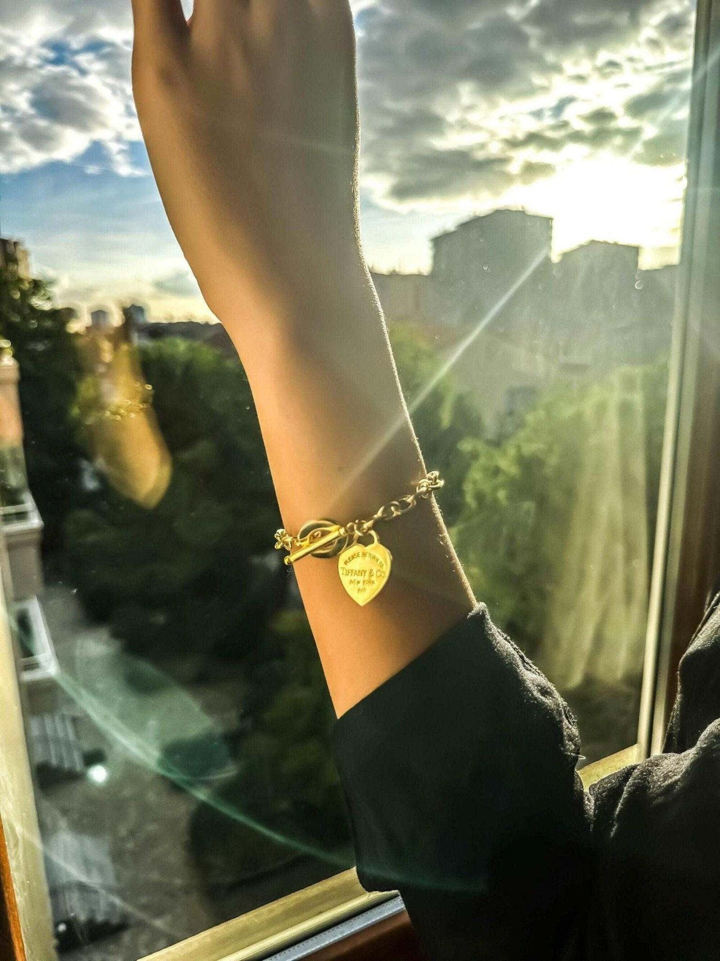 14K Gold Planet Tiffany Co Bracelet Luxury Jewelry - Tracesilver