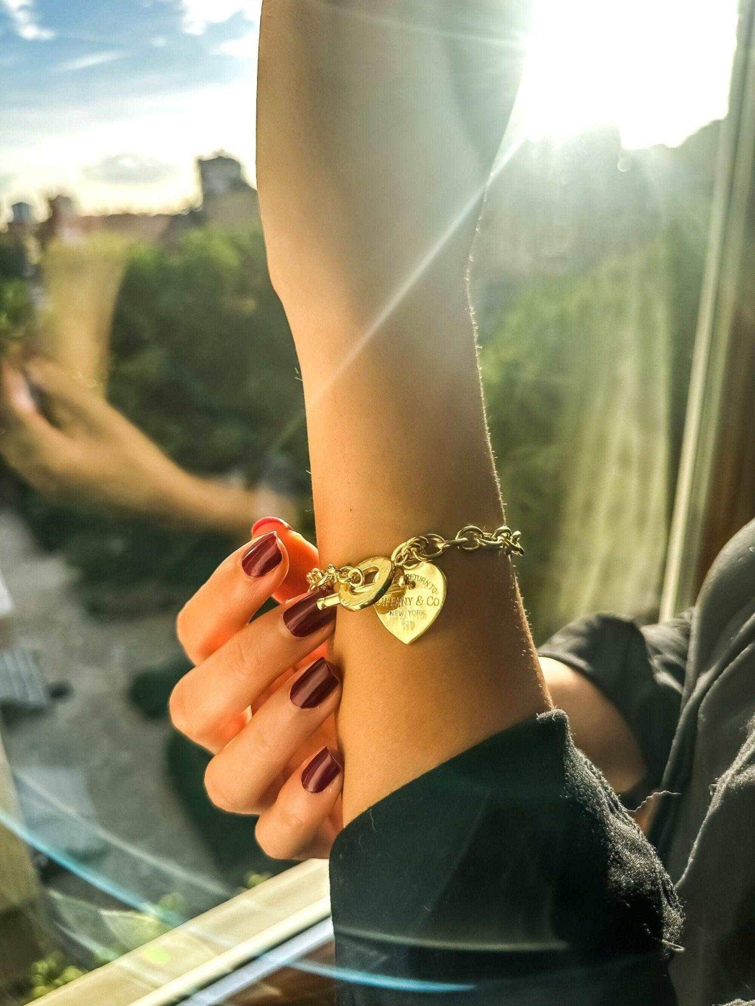 14K Gold Planet Tiffany Co Bracelet Luxury Jewelry - Tracesilver