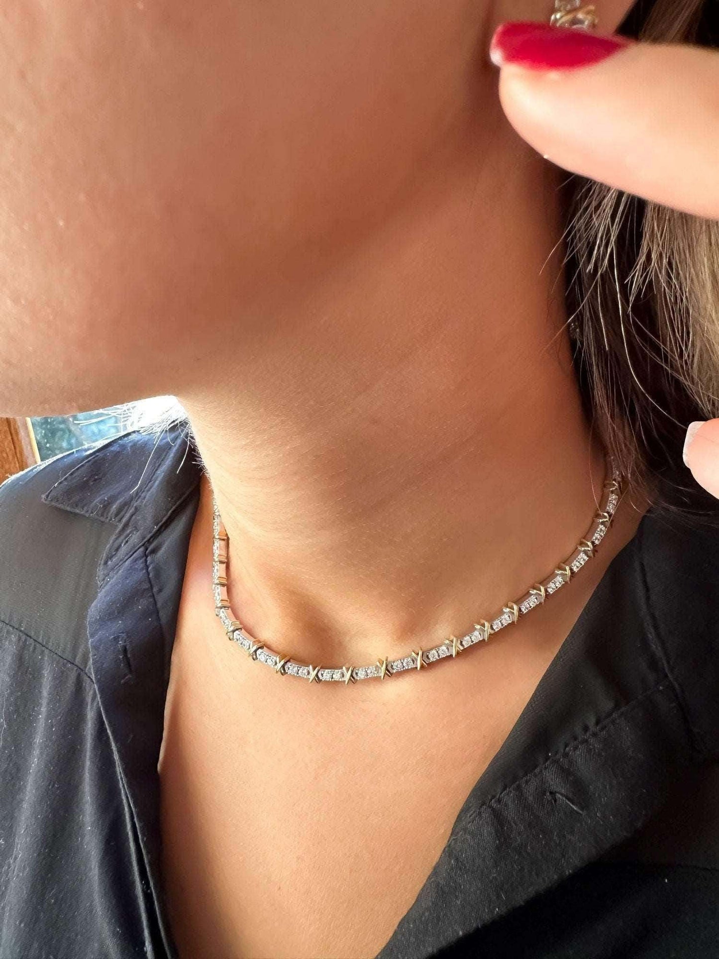 925 Sterling Silver Tiffany Co Jewelry Luxury First Quality Zircon Stone 14k Gold Planet Authentic Necklace - Tracesilver