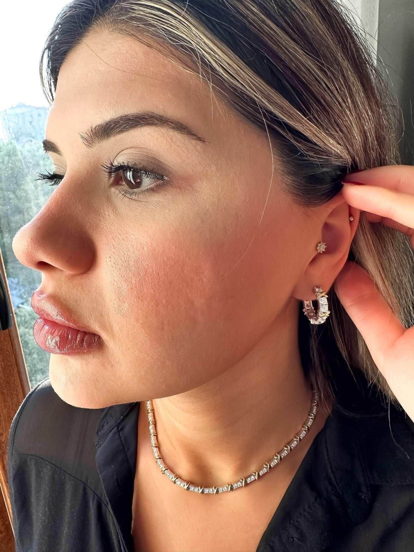 925 Sterling Silver Tiffany Co Jewelry Luxury First Quality Zircon Stone 14k Gold Planet Authentic Necklace - Tracesilver