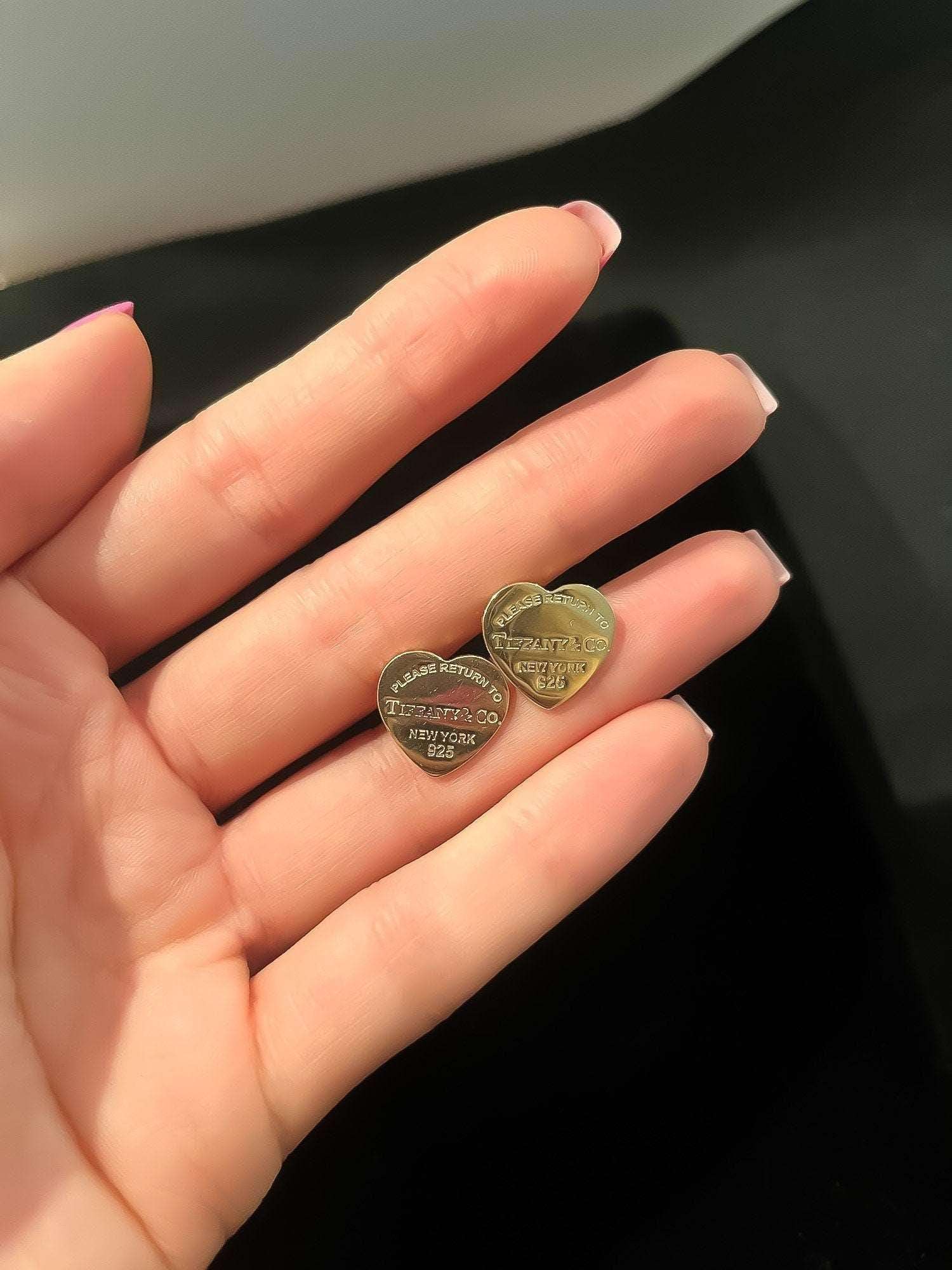 14K Gold Planet Tiffany & Co Luxury Jewelry Stud Earrings - Tracesilver