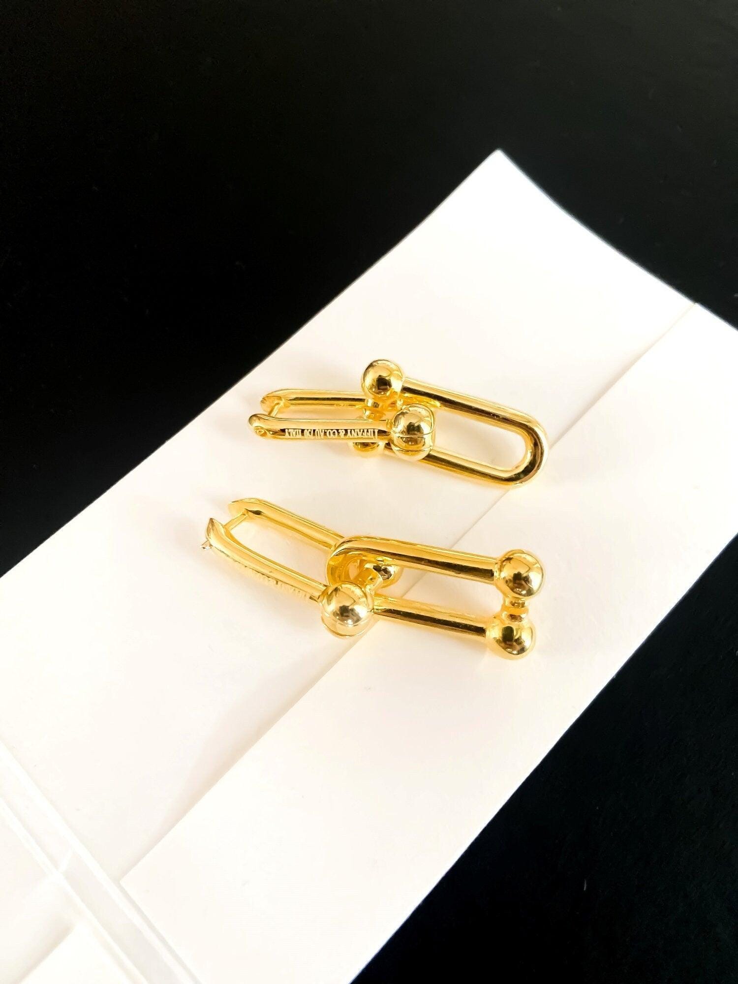 925 Sterling Silver Gold Planet Tiffanys And Co Jewelry Earrings For Women - Tracesilver