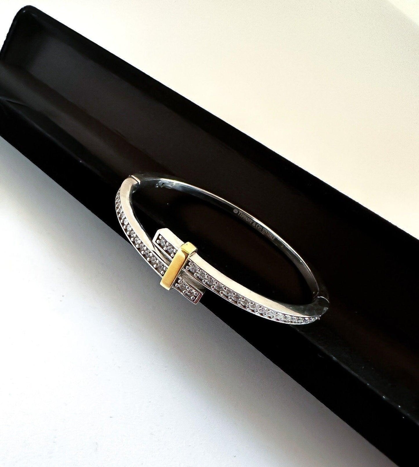 Tiffany & Co 925 Sterling Silver 14K Gold Planet Luxury Bracelet - Tracesilver