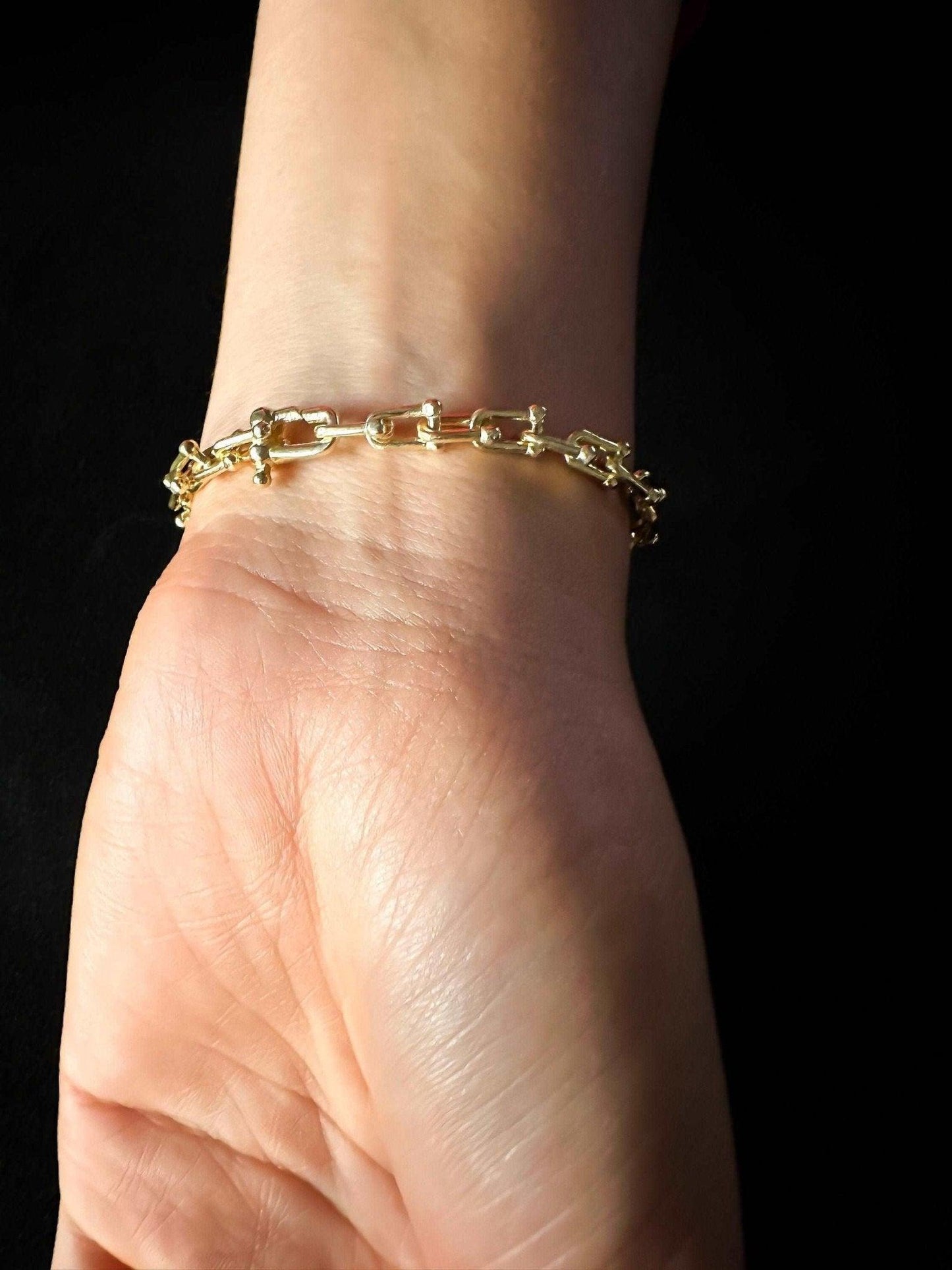 14K Gold Planet Tiffany Co 925 Sterling Silver Luxury Bracelet - Tracesilver