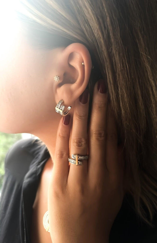 Tiffany & Co 925 Sterling Silver First Quality Zircon Authentic Ring - Tracesilver