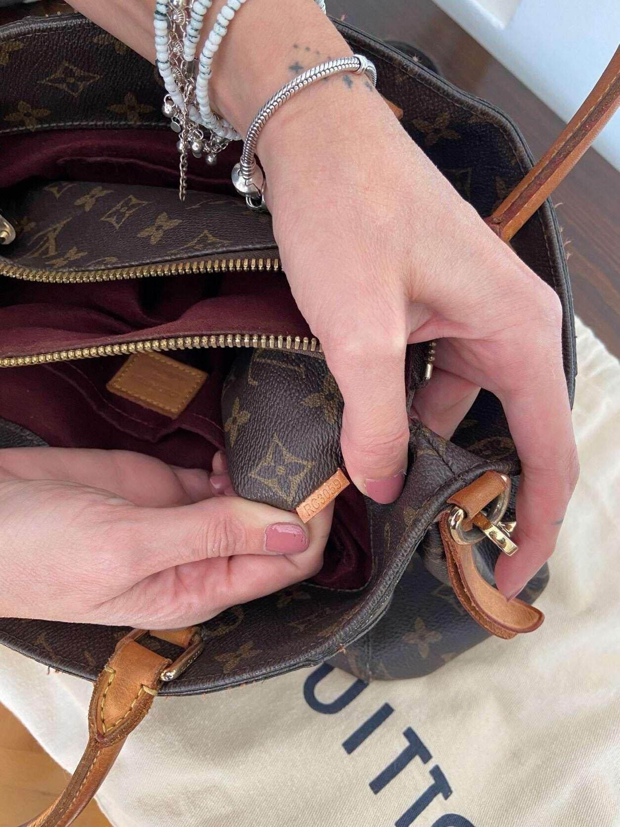 Authentic Louis Vuitton Montaigne Monogram Canvas MM Brown - Tracesilver