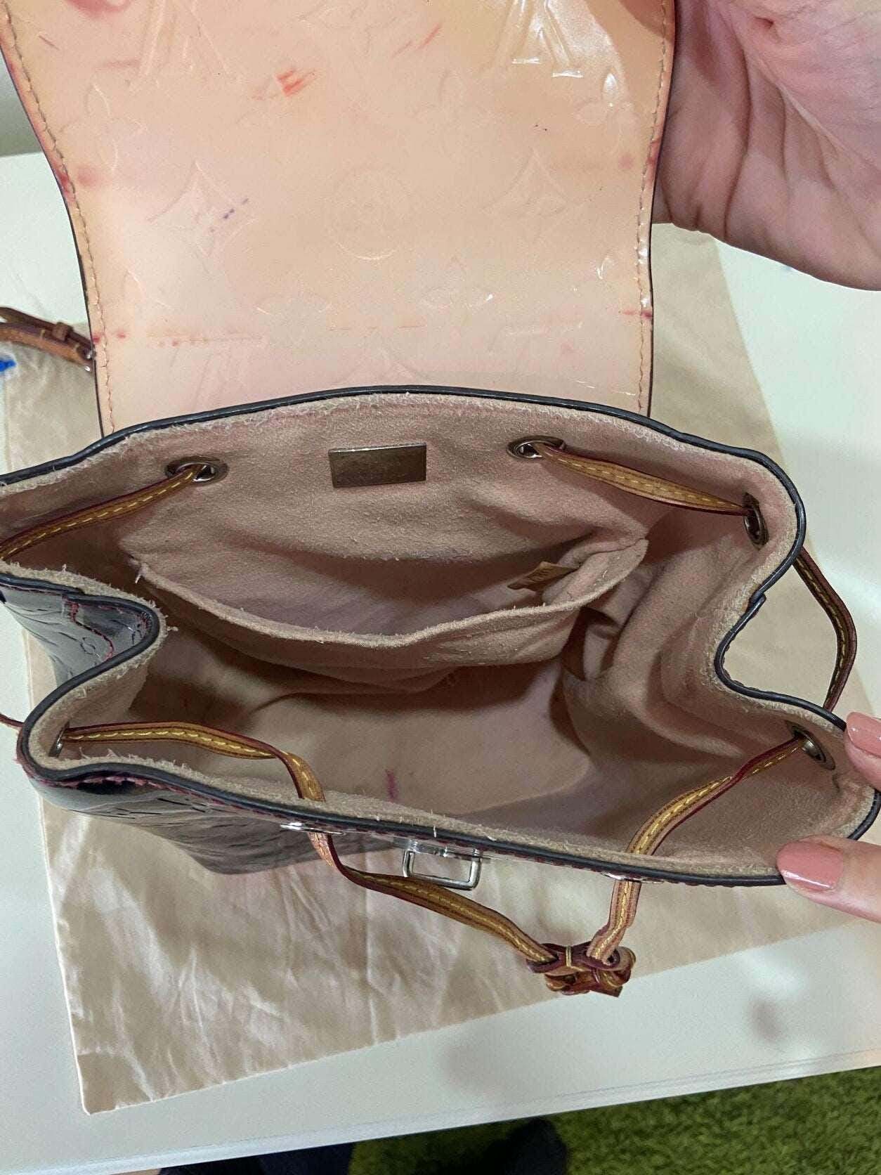 Authentic Louis Vuitton Hot Springs Monogram Vernis Leather Backpack - Tracesilver