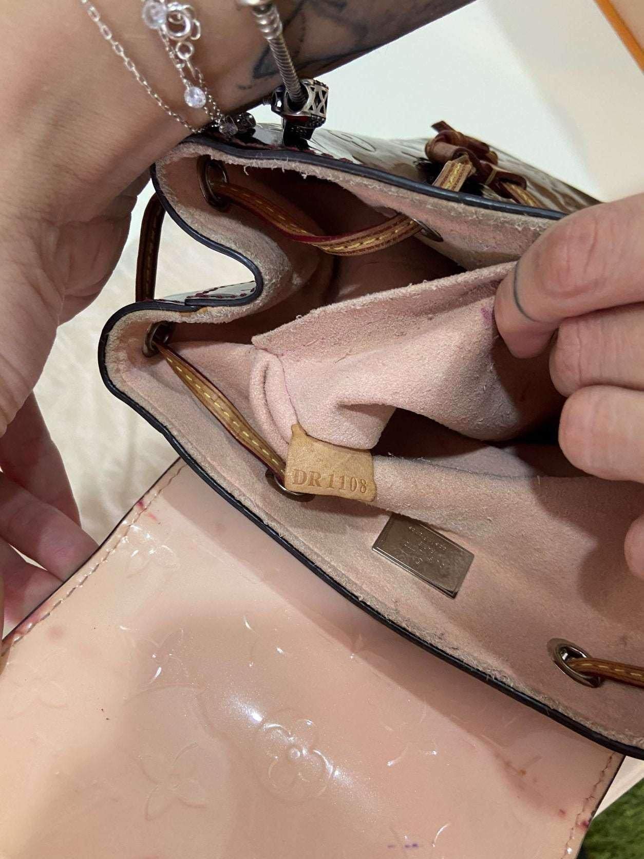 Authentic Louis Vuitton Hot Springs Monogram Vernis Leather Backpack - Tracesilver