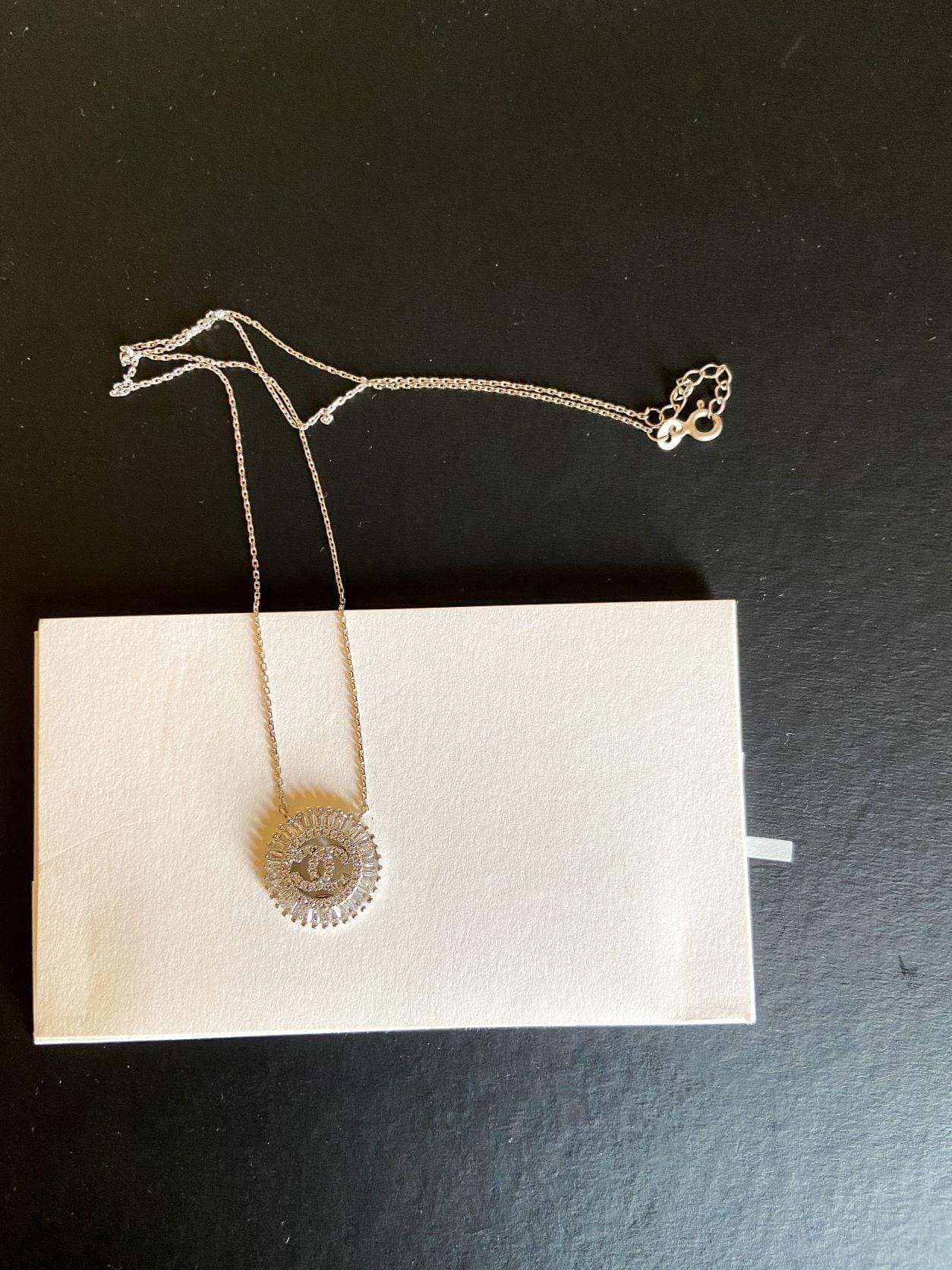 Vintage Chanel Necklace 925 Sterling Silver For Women - Tracesilver