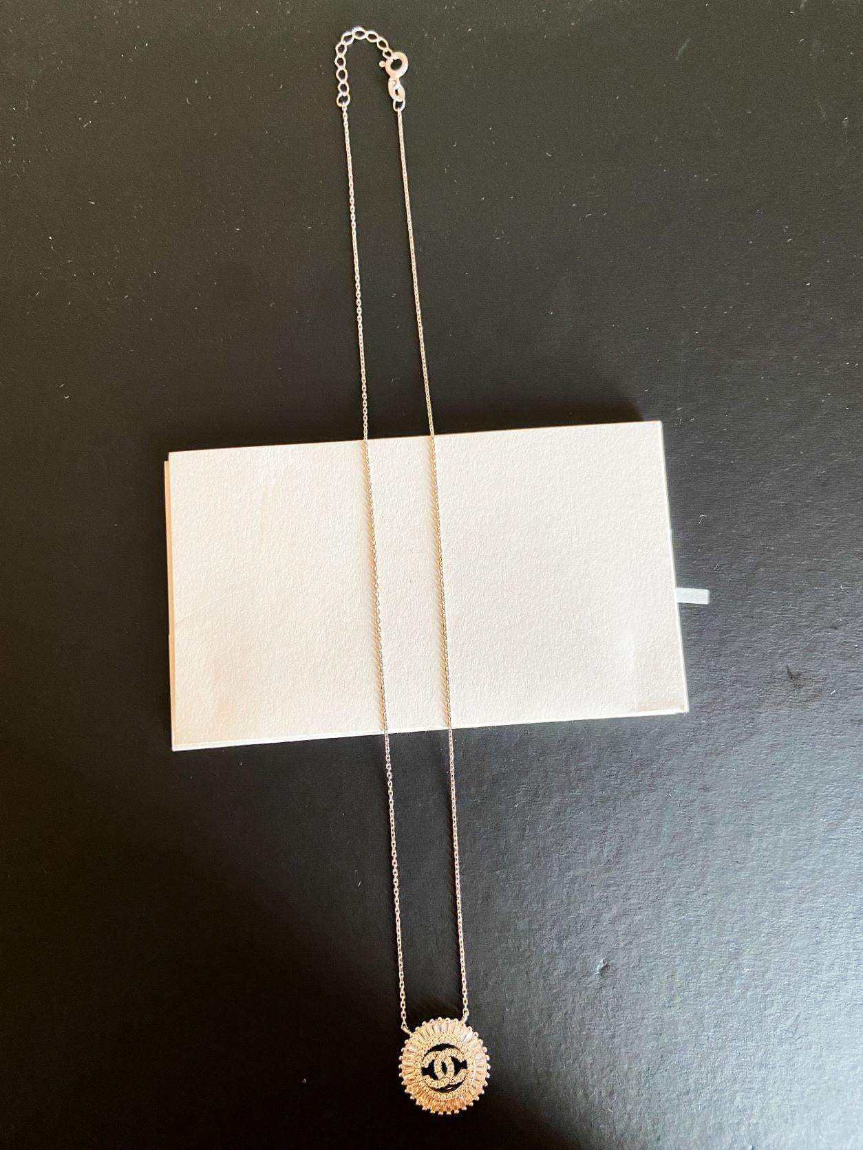 Vintage Chanel Necklace 925 Sterling Silver For Women - Tracesilver