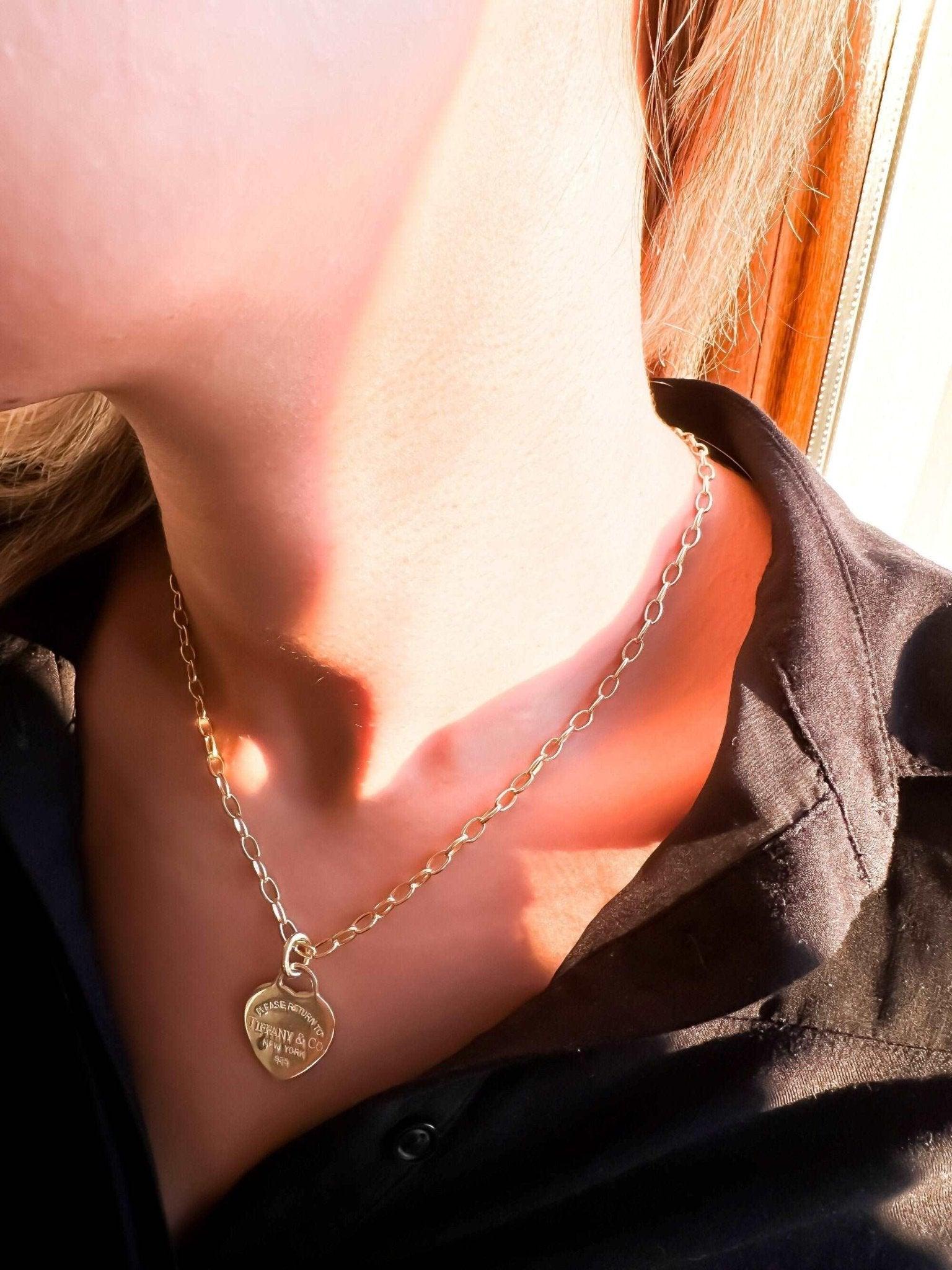 14K Gold Planet Tiffany Co Silver Luxury Necklace - Tracesilver