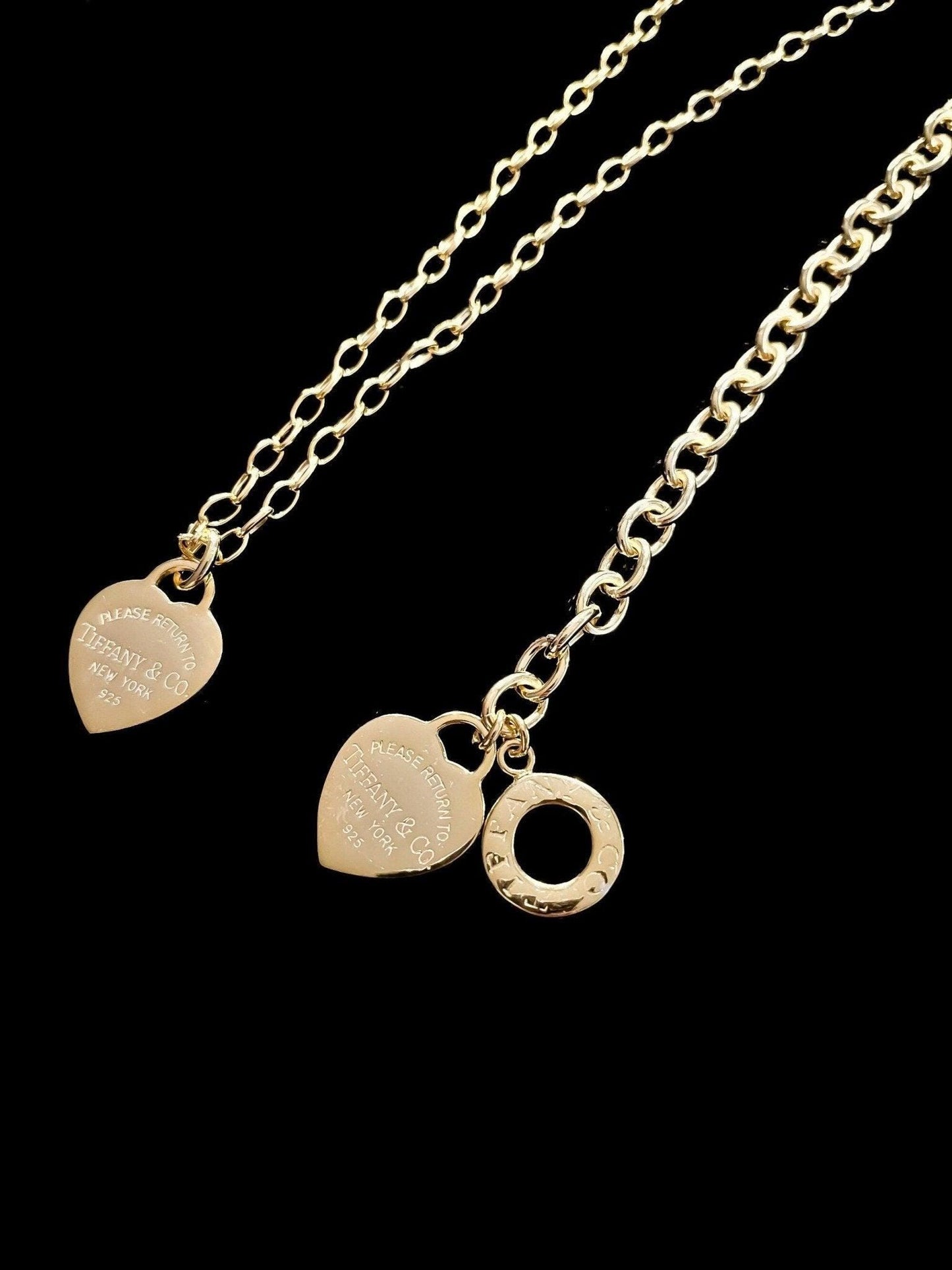 14K Gold Planet Tiffany Co Silver Luxury Necklace - Tracesilver