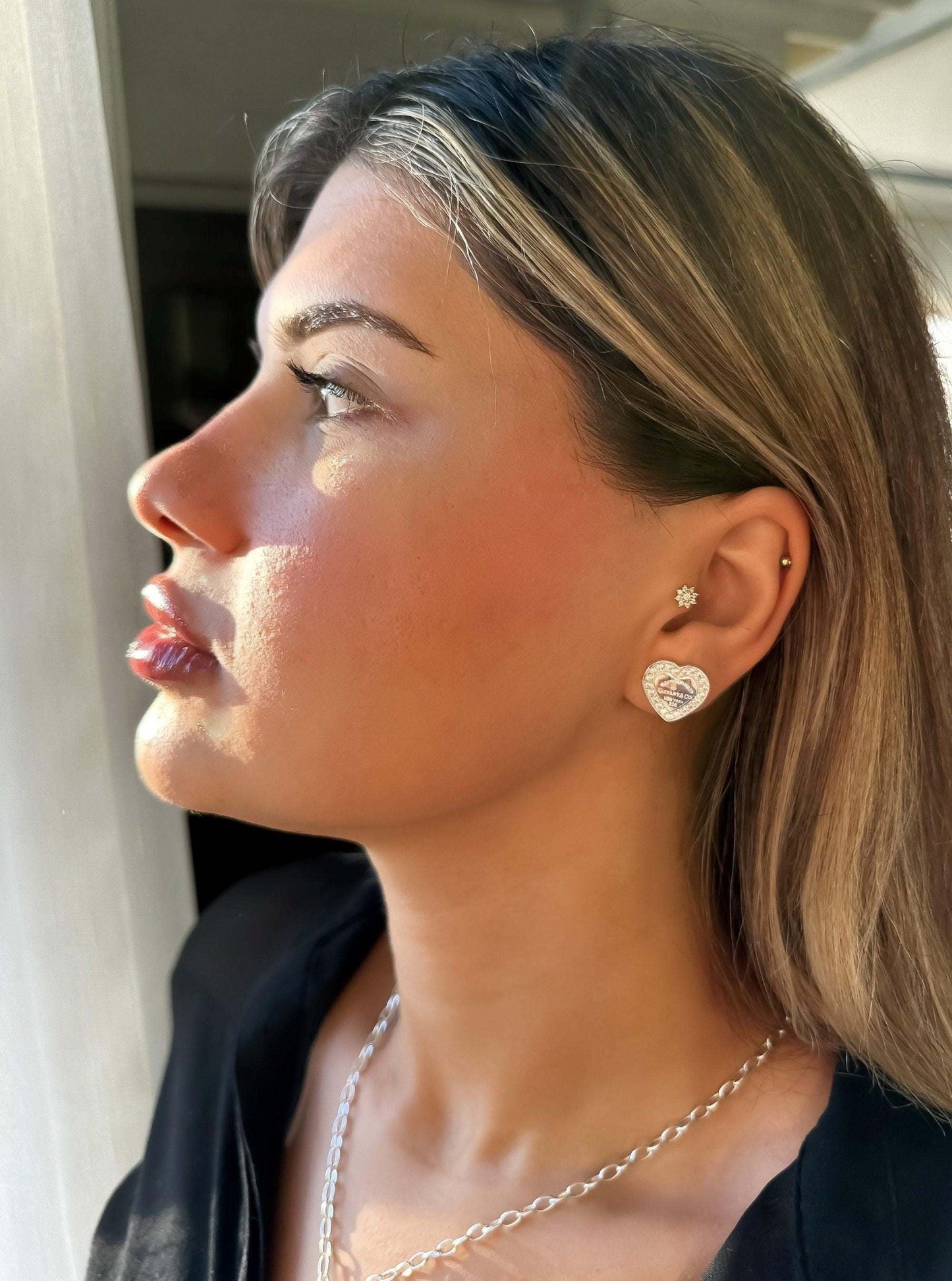 Tiffany&Co Luxury jewelry 925 sterling silver earrings - Tracesilver