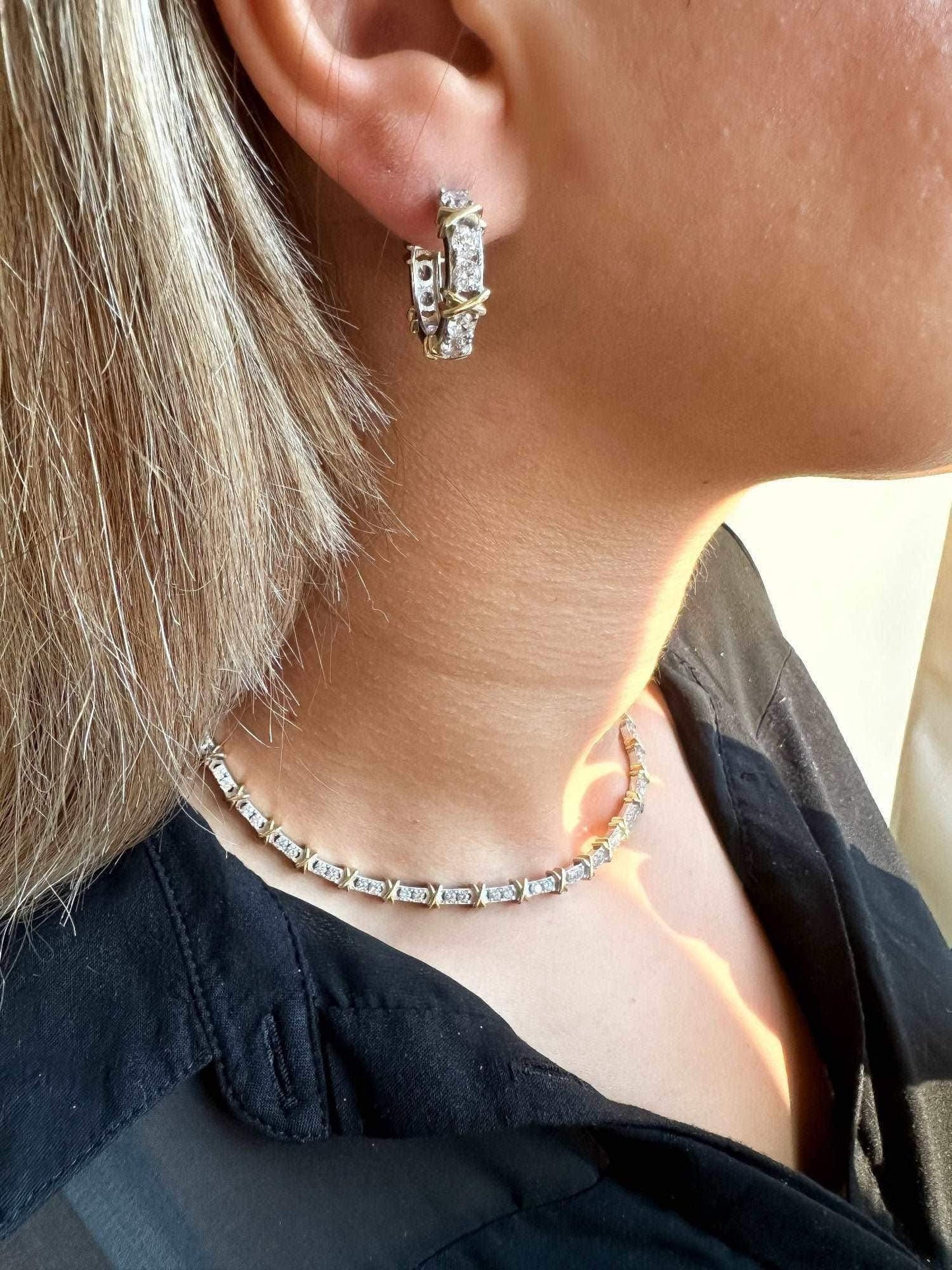 925 Sterling Silver Tiffany Co Jewelry Luxury First Quality Zircon Stone 14k Gold Planet Authentic Necklace - Tracesilver