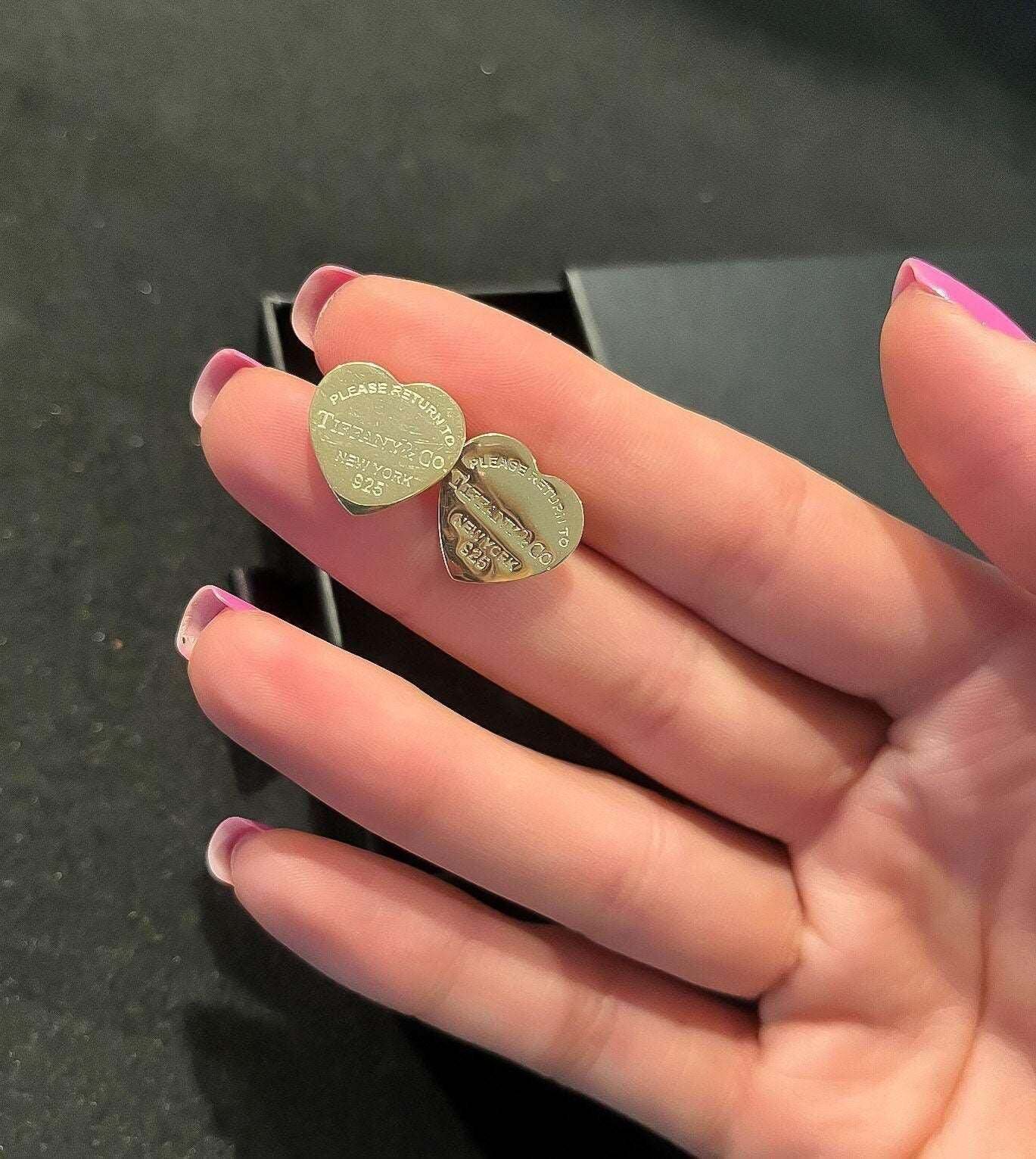 14K Gold Planet Tiffany & Co Luxury Jewelry Stud Earrings - Tracesilver