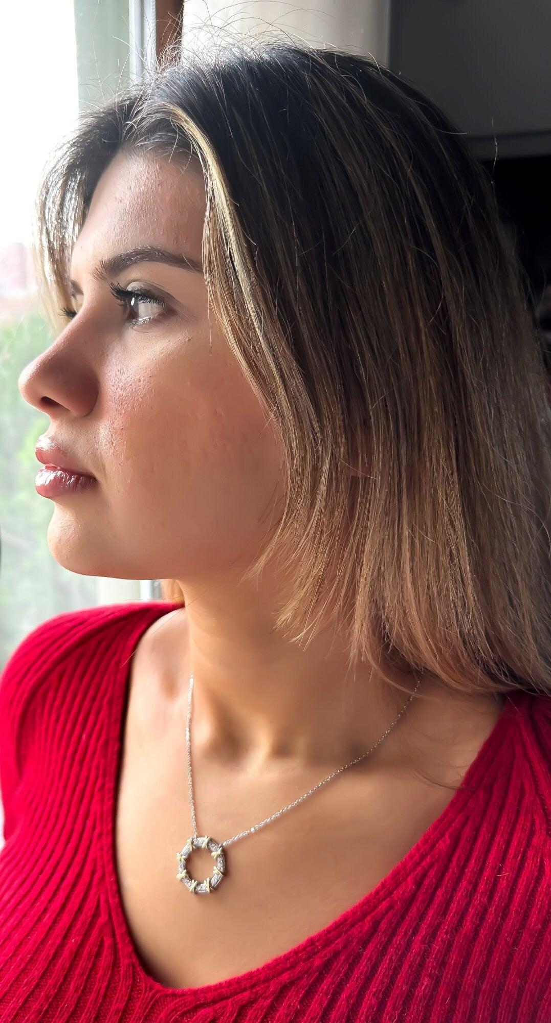 925 Sterling Silver Tiffany&Co Jewelry Luxury First Quality Zircon Luxury Authentic Necklace - Tracesilver