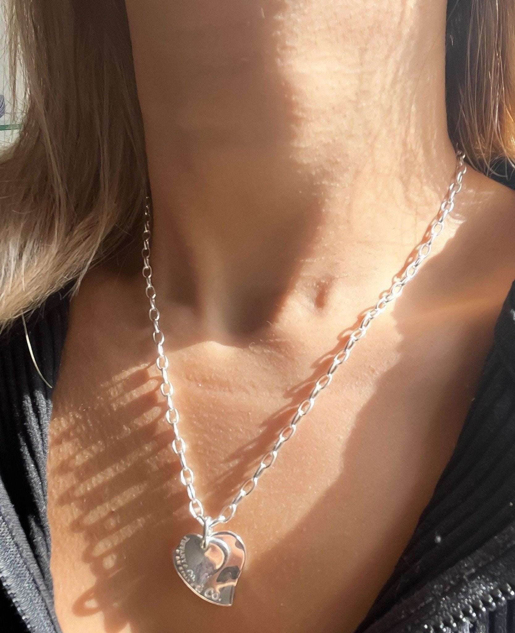 Tiffany&Co. 925 Sterling Silver Heart Necklace - Tracesilver