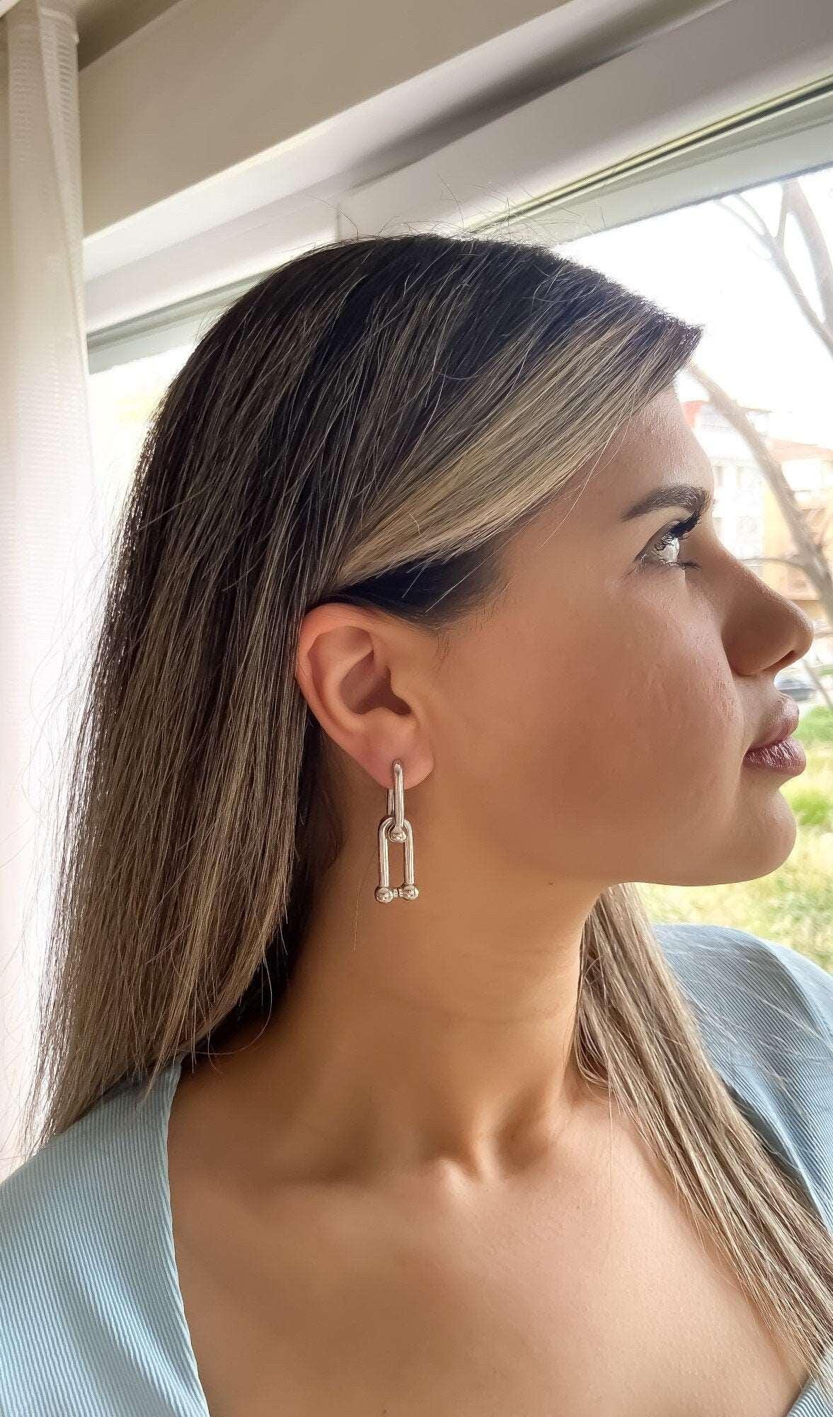 925 Sterling Silver Tiffany Co First Quality Earrings - Tracesilver