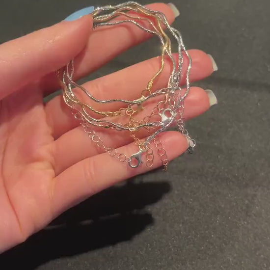 İtalian Twist 925 Sterling Silver Bracelet ,İtalian Chain Bracelet,925İtalian Chain,Twist Chain Rose Gold,Twist Silver Bracelet,Gold Plated
