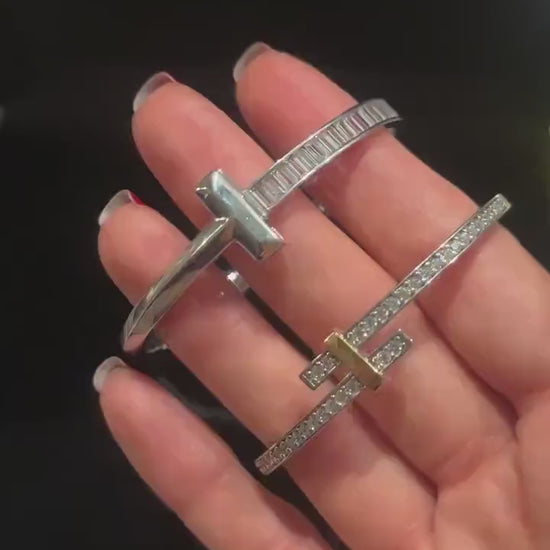 Tiffany & Co 925 Sterling Silver 14K Gold Planet Luxury Bracelet