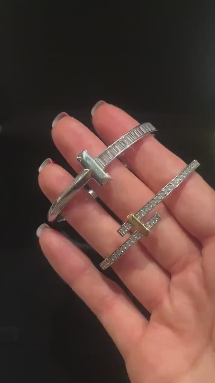 Tiffany & Co 925 Sterling Silver 14K Gold Planet Luxury Bracelet