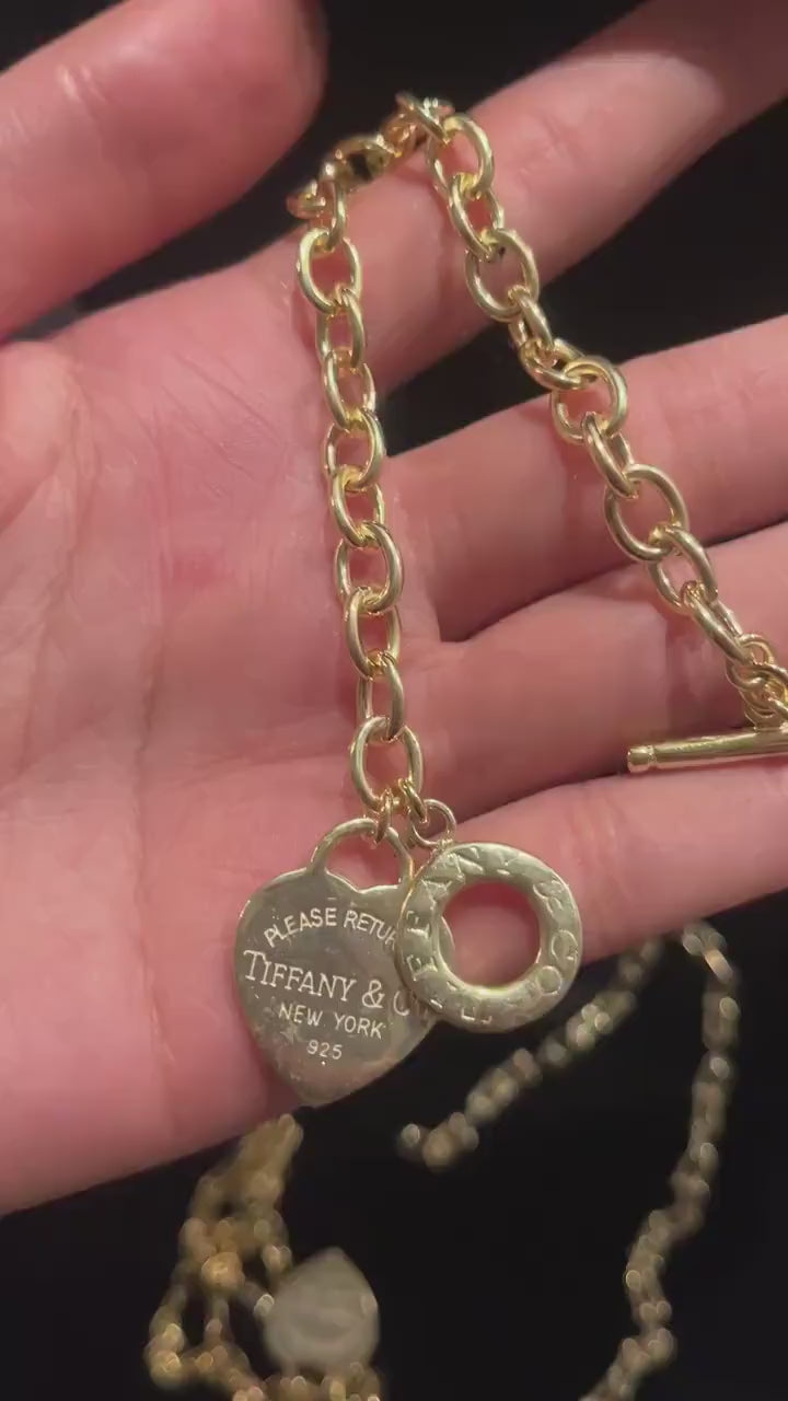 14K Gold Planet Tiffany Co Bracelet Luxury Jewelry