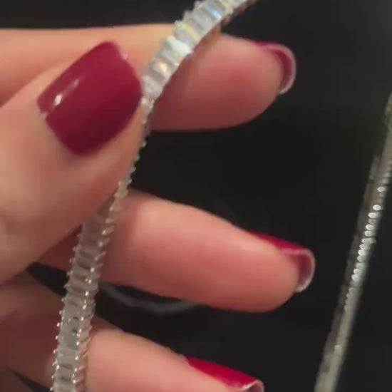 925 Sterling Silver First Quality Zircon Stone Necklace