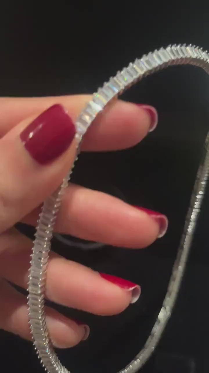 925 Sterling Silver First Quality Zircon Stone Necklace