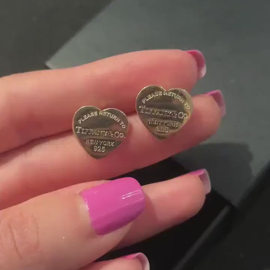 14K Gold Planet Tiffany & Co Luxury Jewelry Stud Earrings