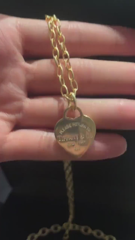 14K Gold Planet Tiffany Co Silver Luxury Necklace