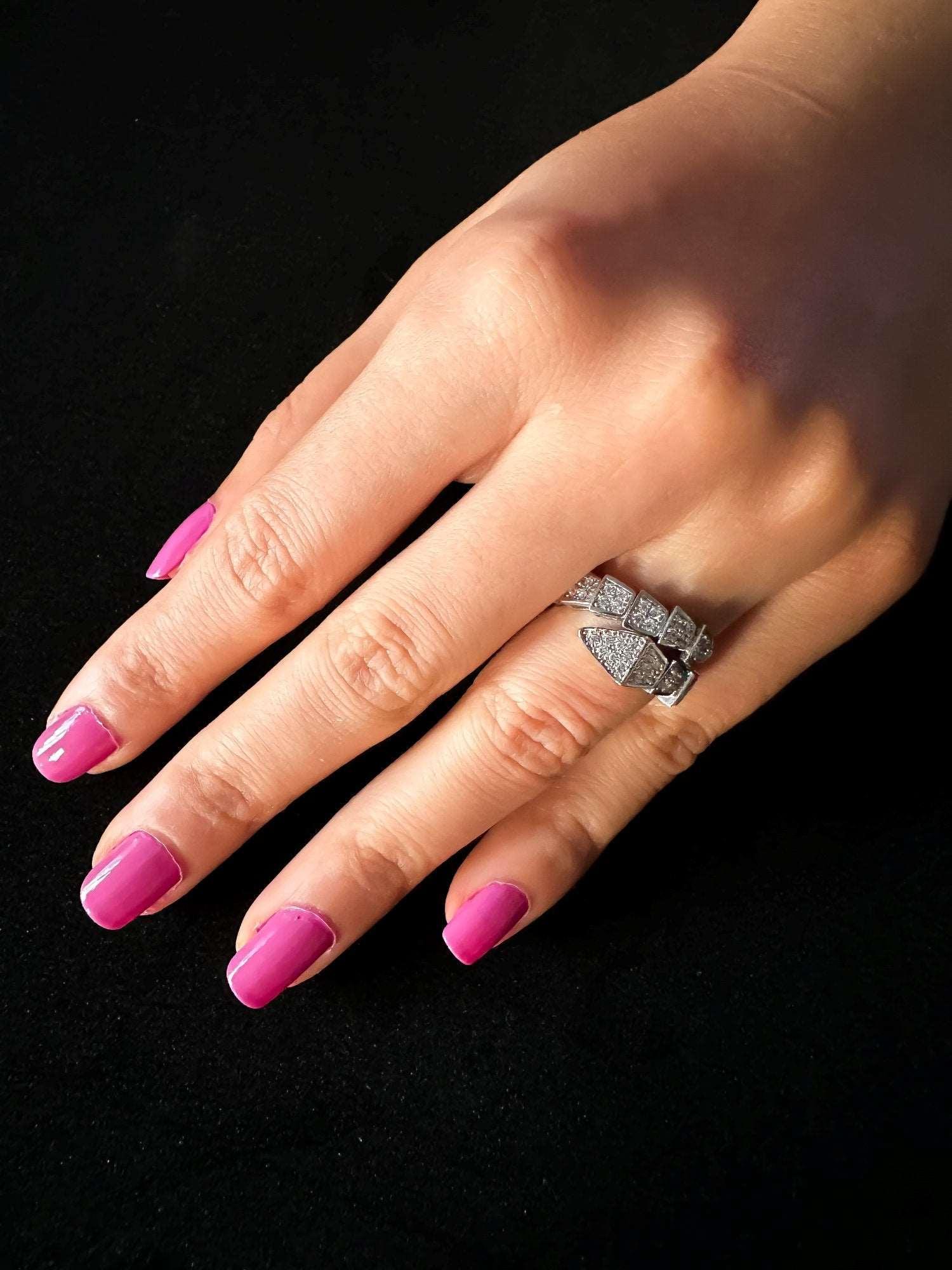 BVLGARI Serpenti Viper Collection 925 Sterling Silver Rings - Tracesilver
