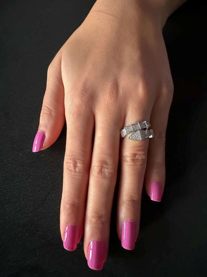 BVLGARI Serpenti Viper Collection 925 Sterling Silver Rings - Tracesilver