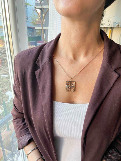 Custom Story Design Moving Her Watching Rain Ladies Necklace For Women Jewelry, Girl Gift Pendant - Tracesilver