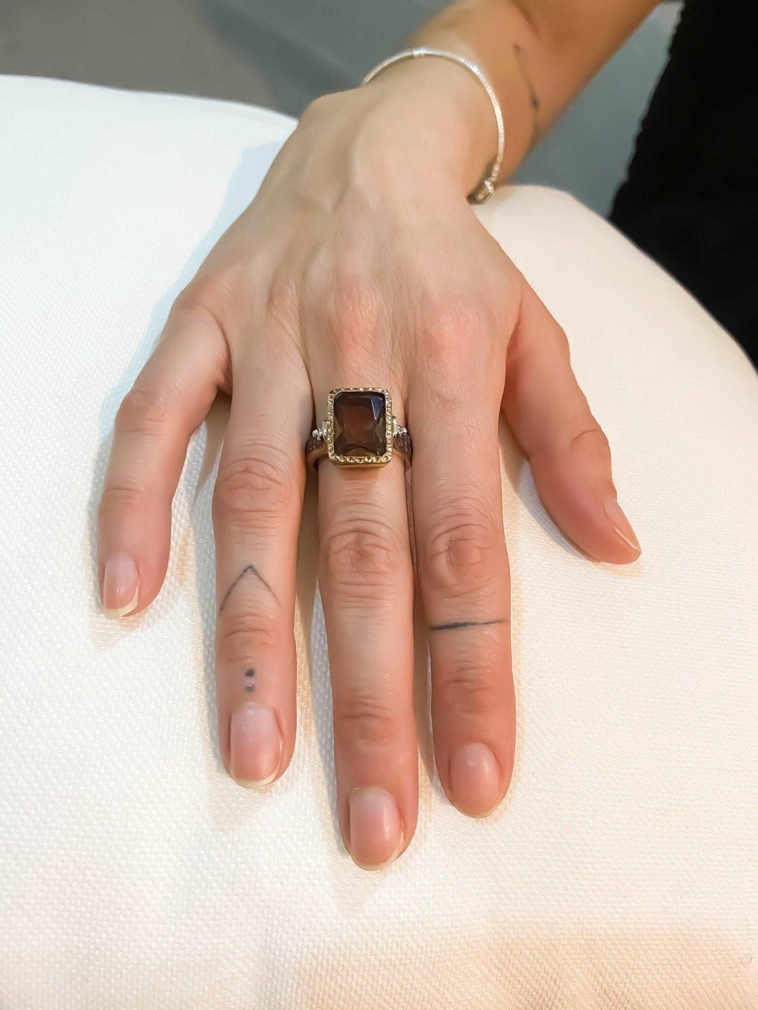 Diaspore Zultanite Stone Ring, 925 Sterling Silver Handmade Diaspore Zultanite Gemstone Ring, 7 Colors İn Days Desing Rings, Turkey Jewelry - Tracesilver