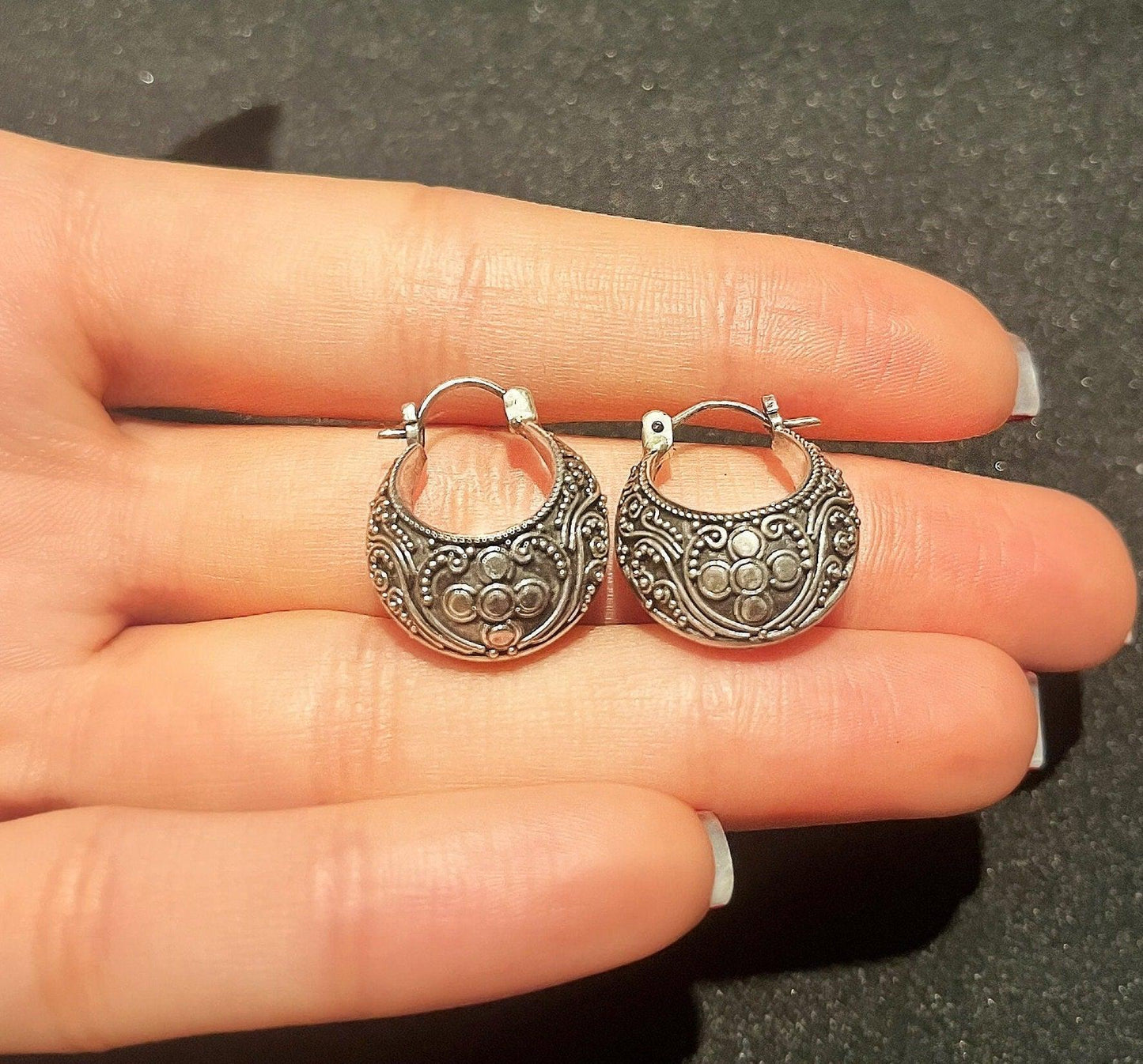 Filigree 925 Sterling Silver Earring| Filigree Handmade Earring |925 Sterling Handmade | Traditional Design Earrings |SilverEarring |Fligree - Tracesilver