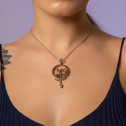Hz.Rumi Nothingness Unique Desing Handmade 925 Sterling Silver Necklace, Mevlana Jewelry Pendant, Unique Desing Sufi Necklaces - Tracesilver