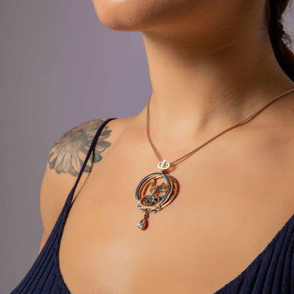 Hz.Rumi Nothingness Unique Desing Handmade 925 Sterling Silver Necklace, Mevlana Jewelry Pendant, Unique Desing Sufi Necklaces - Tracesilver