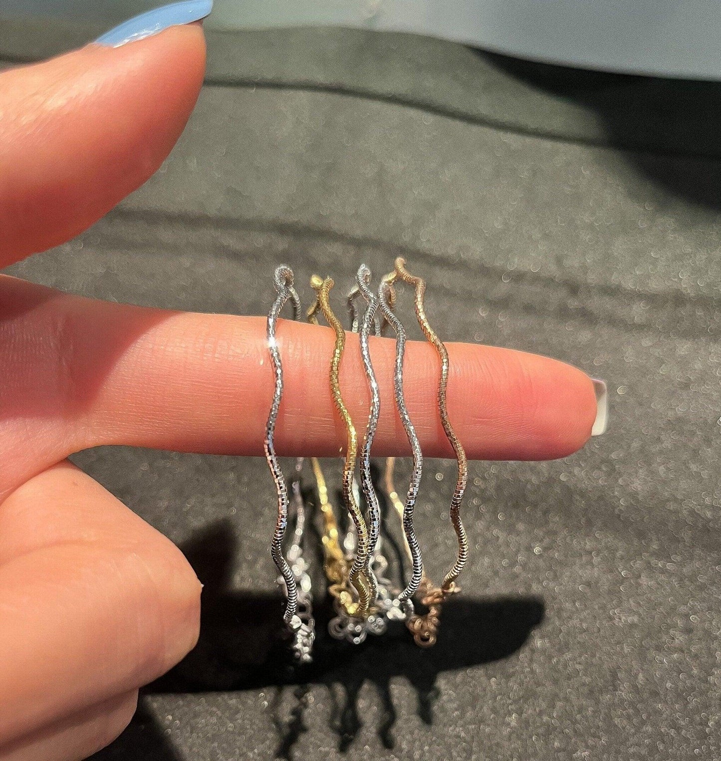 İtalian Twist 925 Sterling Silver Bracelet ,İtalian Chain Bracelet,925İtalian Chain,Twist Chain Rose Gold,Twist Silver Bracelet,Gold Plated - Tracesilver
