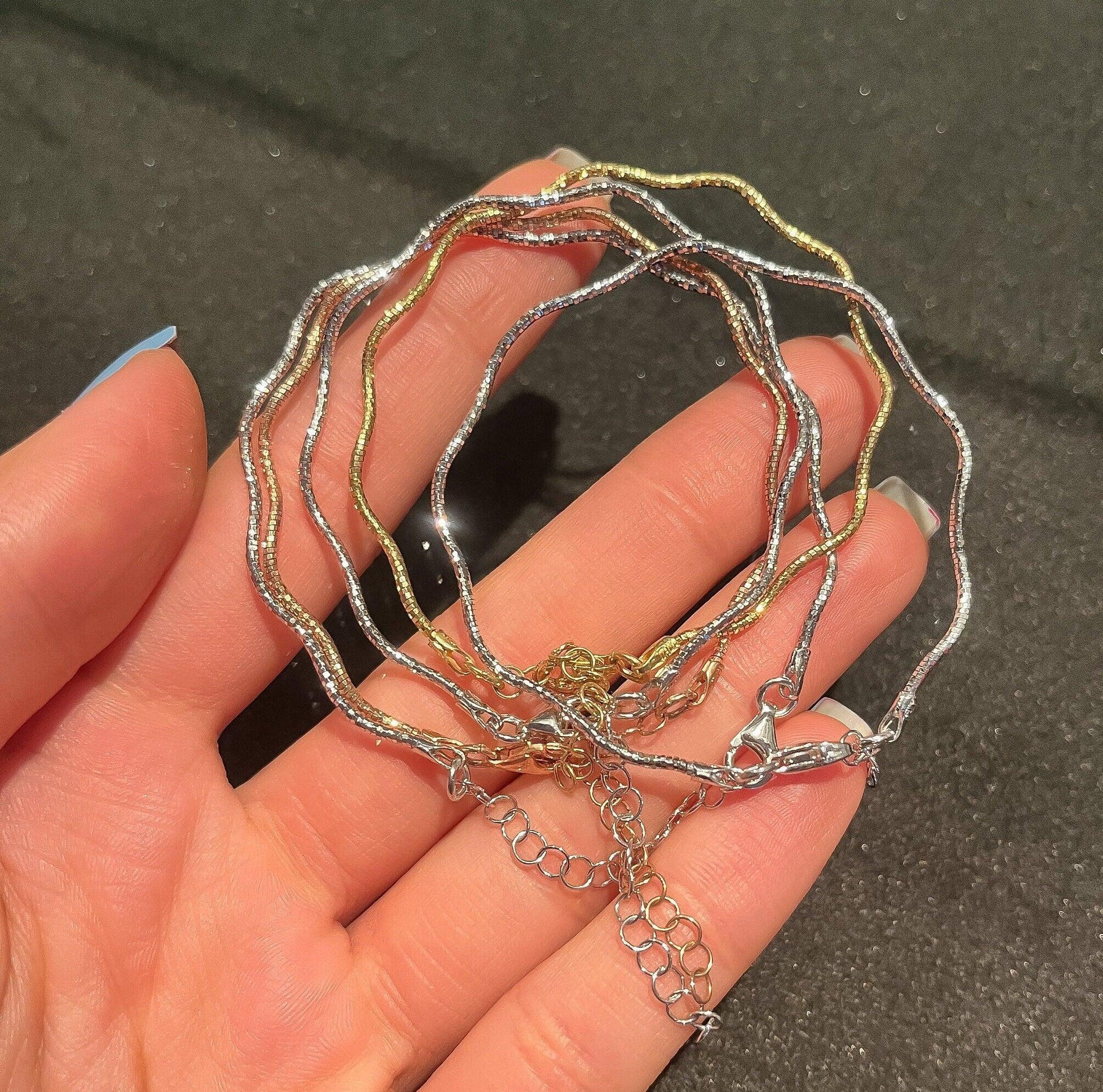 İtalian Twist 925 Sterling Silver Bracelet ,İtalian Chain Bracelet,925İtalian Chain,Twist Chain Rose Gold,Twist Silver Bracelet,Gold Plated - Tracesilver